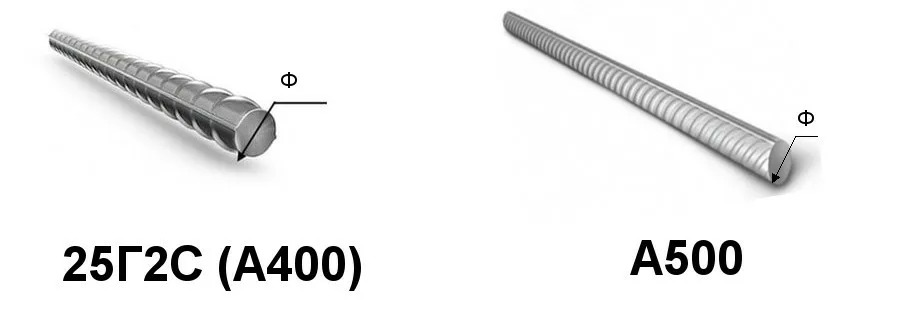 чем отличается арматура а400 от а 500